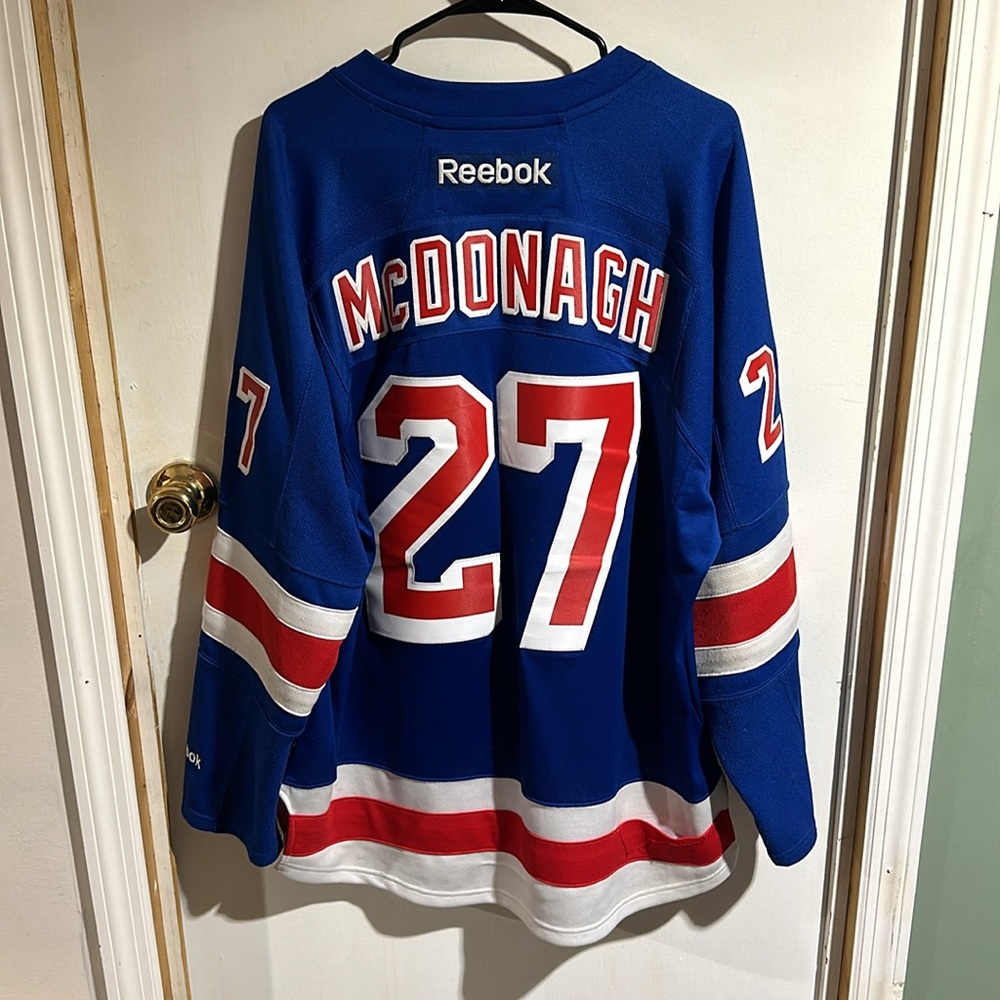 Reebok official NHL Ryan McDonagh Rangers jersey